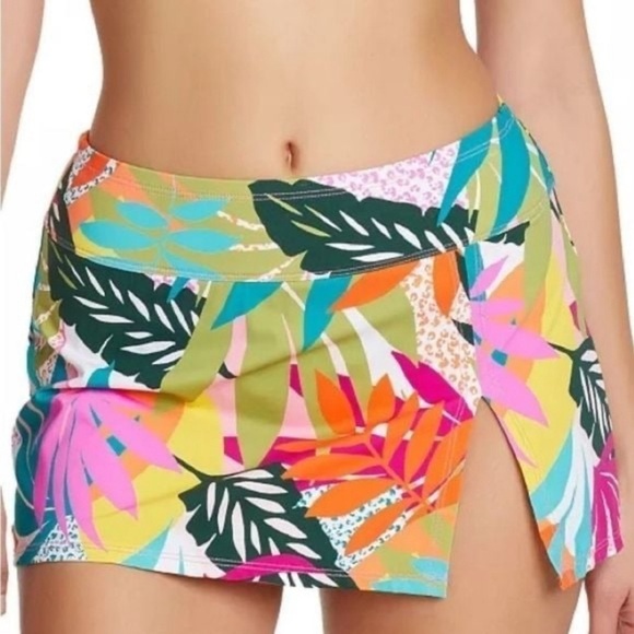 BLEU BY ROD BEATTIE Wild at Heart High-Waist Swim Skirt swimwear, swimsuit 12 - Picture 1 of 13